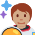 🧑🏽‍🚀 astronaut: medium skin tone display on Twitter